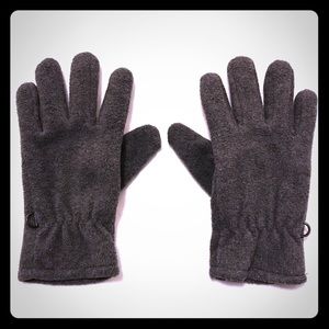 Youth Gray Fleece Gloves